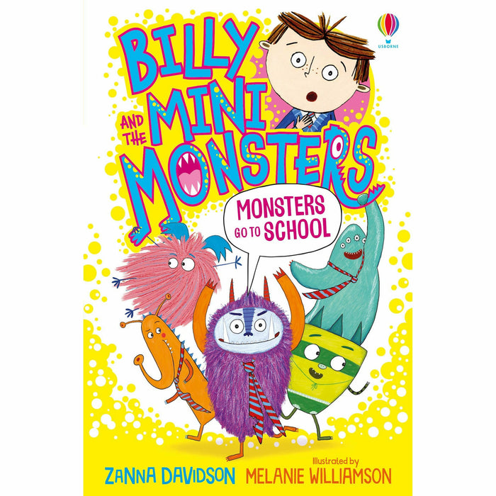 Billy and the Mini Monsters Series Books 1 - 6 Collection Set by Zanna Davidson (Monsters go Swimming, Party, School, In The Dark, Move House & On A Plane) - The Book Bundle