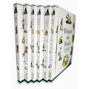 Egmont Winnie-the-Pooh The Complete Fiction Collection, six books by A. A. Milne, featuring classic illustrations and colorful covers.