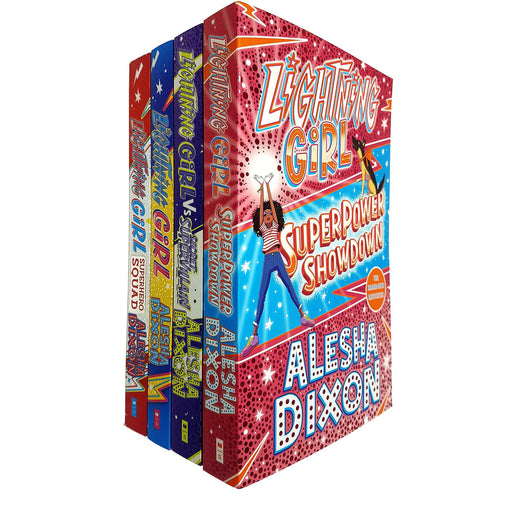 Alesha Dixon Lightning Girl 4 Books Collection Set (Lightning Girl, Superhero Squad, Secret Supervillain, Superpower Showdow) - The Book Bundle
