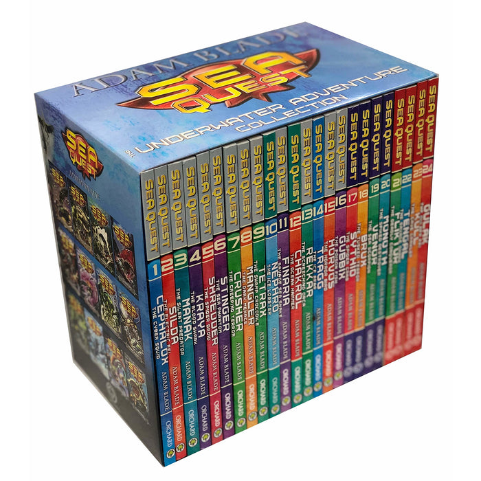 Sea Quest The Underwater Adventure Collection 24 Books Limited Edition Box Set by Adam Blade (Series 1-6) - The Book Bundle