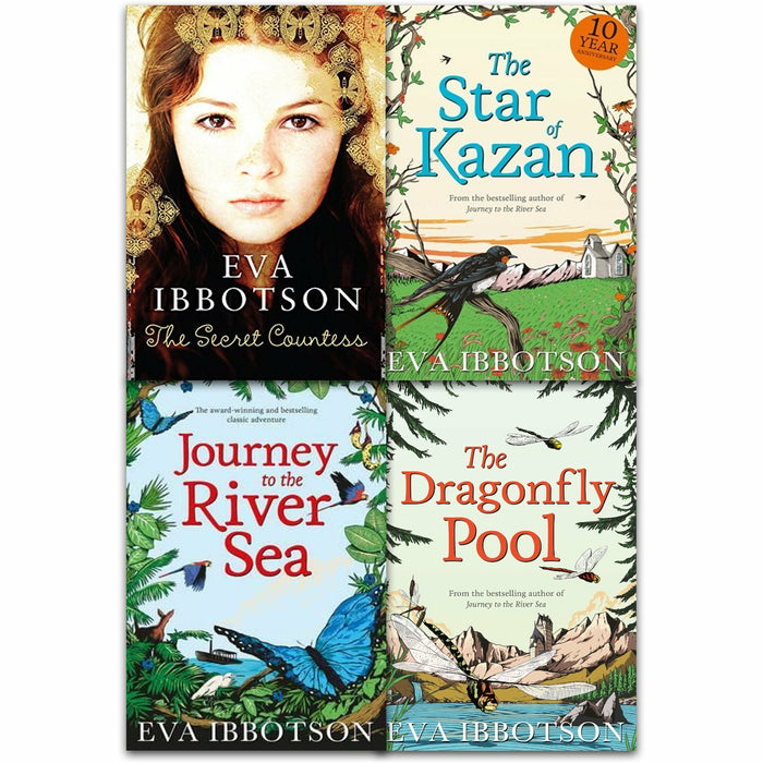 Eva Ibbotson Collection 4 Books Set (Journey to the River Sea, The Dragonfly Pool, The Star of Kazan, The Secret Countess) - The Book Bundle