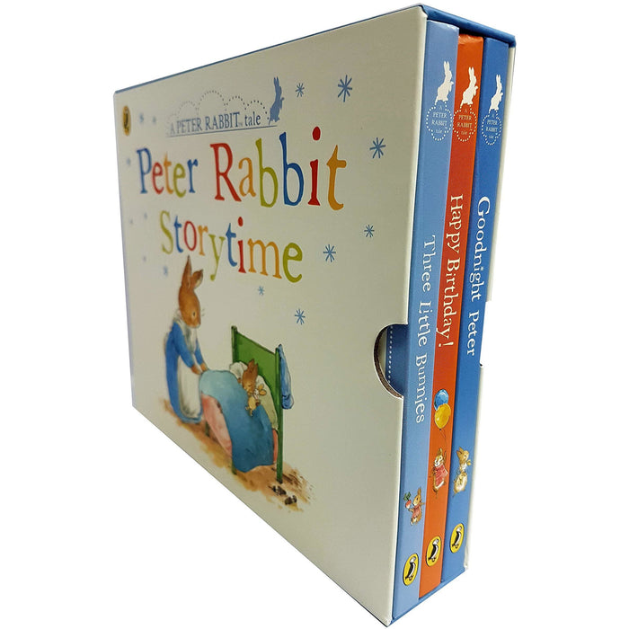 Peter Rabbit Story Time Collection 3 Books Box Set (Goodnight Peter, Happy Birthday, Three Little Bunnies) - The Book Bundle