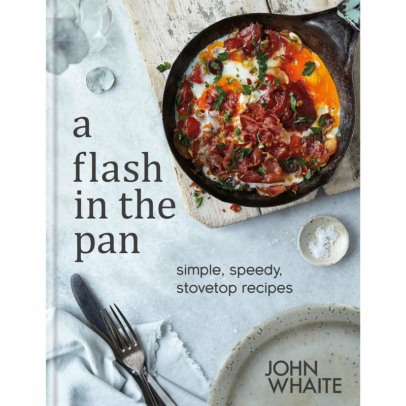 Hardcover set of three non-fiction books from the Comfort & A Flash in the Pan collection by chef John Whaite.