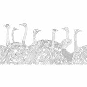 Open pages of Millie Marotta's Wild Savannah coloring book showing detailed illustrations of savannah wildlife and nature scenes.