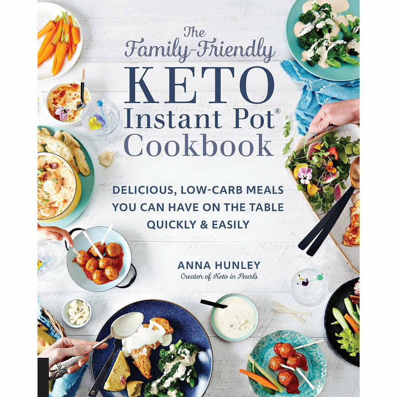 Four paperback cookbooks by Dana Carpender from the Fair Winds Press Keto, family-friendly, and one-pot recipe collection set.