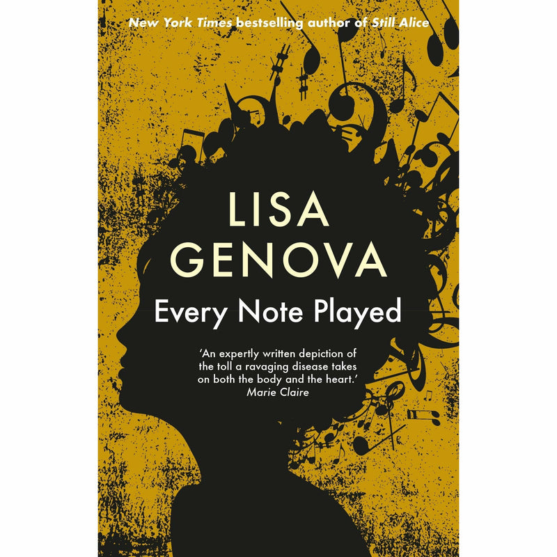 Four paperback Lisa Genova fiction books including Every Note Played, Still Alice, Left Neglected, and Love Anthony in a collection set.