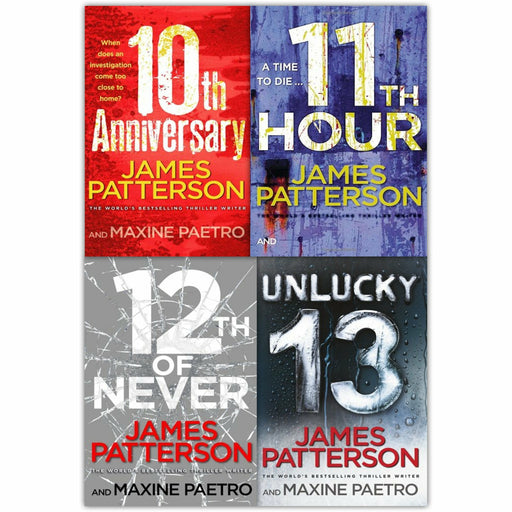 Women's Murder Club Series James Patterson Collection 4 Books Set (10th Anniversary, 11th Hour, 12th of Never, Unlucky 13) - The Book Bundle