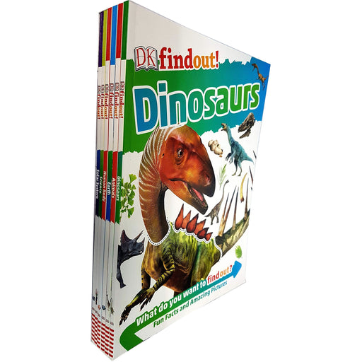 DK Findout! Series with Fun Facts and Amazing Pictures 6 Books Collection Set (Dinosaurs, Animals, Earth, Human Body, Science, Solar System) - The Book Bundle