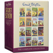 Complete collection of 16 The Secret Seven books by Enid Blyton in a Hodder Children's Books box set, featuring colorful book spines.