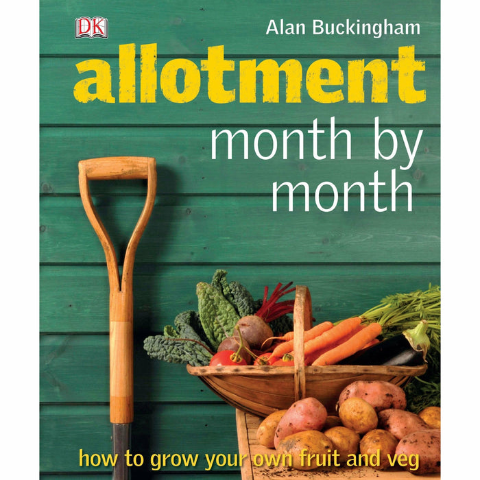Essential Allotment Guide, RHS Allotment Handbook & Planner and Allotment Month by Month [Hardcover] 3 Books Collection Set - The Book Bundle