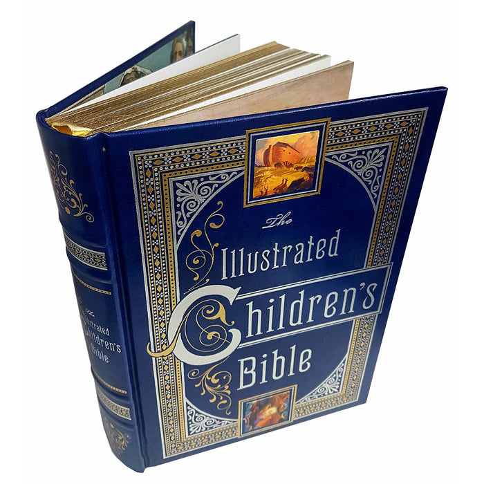 Illustrated Childrens Bible Barnes & Noble Leatherbound Children'S Classics Henry A. Sherman And Charles Foster Kent - The Book Bundle