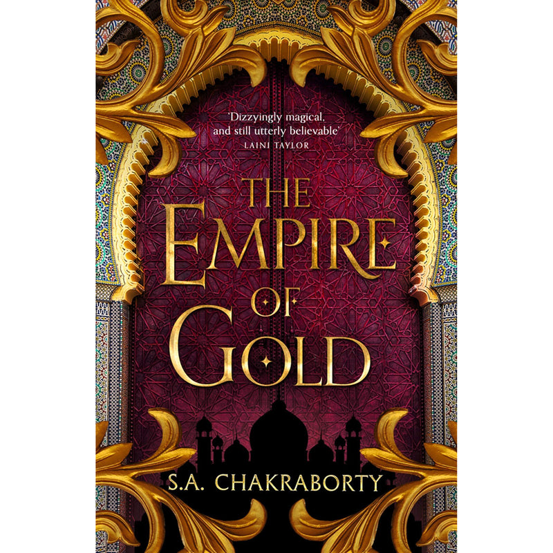 Three-book Daevabad Trilogy collection set by S. A. Chakraborty featuring covers of The City of Brass, The Kingdom of Copper, and The Empire of Gold.