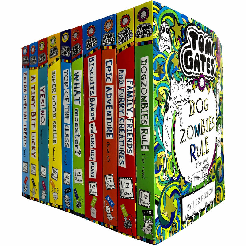Tom Gates Series 2 & 3: 10 Books Collection Set By Liz Pichon - The Book Bundle