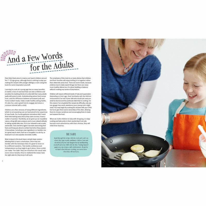 Cool Kids Cook book by The Book Bundle featuring colorful cover, young chefs, and kitchen illustrations for kids' cooking fun.