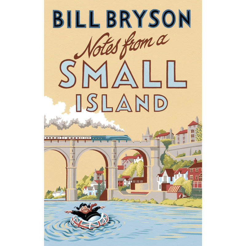 Bill Bryson's Notes From A Small Island 3:5 book collection set in paperback, black and white covers by Penguin's Black Swan imprint.