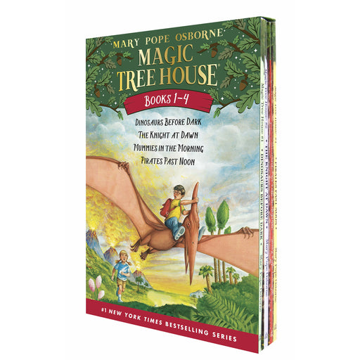 Magic Tree House #1-4: Dinosaurs Before Dark / The Knight at Dawn / Mummies in the Morning / Pirates Past Noon (Magic Tree House Collection) - The Book Bundle