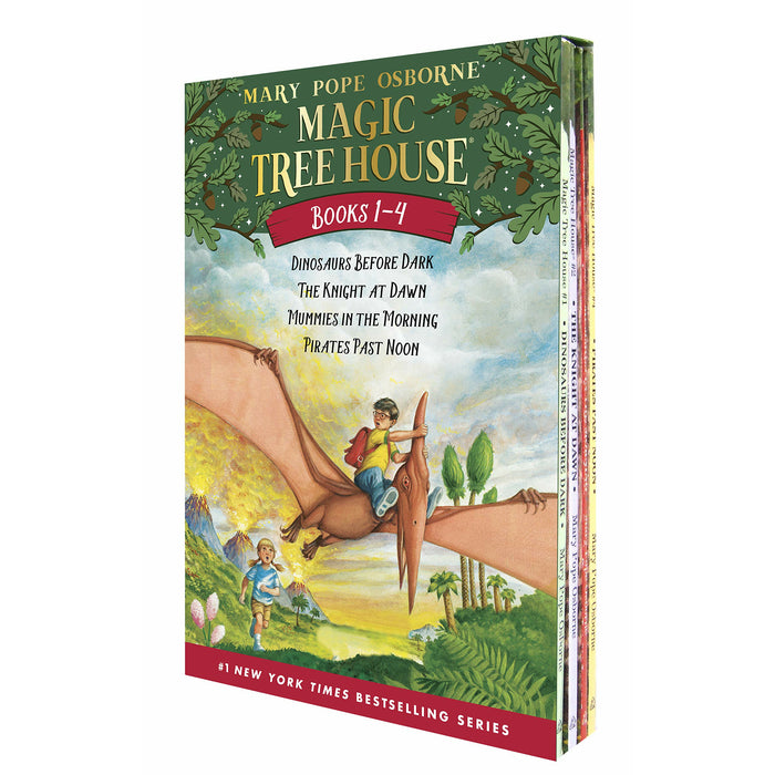 Magic Tree House #1-4: Dinosaurs Before Dark / The Knight at Dawn / Mummies in the Morning / Pirates Past Noon (Magic Tree House Collection) - The Book Bundle