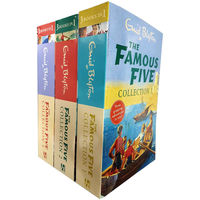 Enid blyton famous five collection 3 books set 3 in 1 pack - The Book Bundle