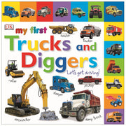 DK My First Collection 3 books Set Trucks and Diggers Let's Get Driving, Words - The Book Bundle