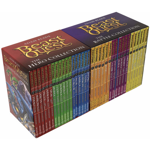 Beast Quest The Hero Collection & The Battle Collection (Series 1 - 6) 36 Books Box Set - The Book Bundle