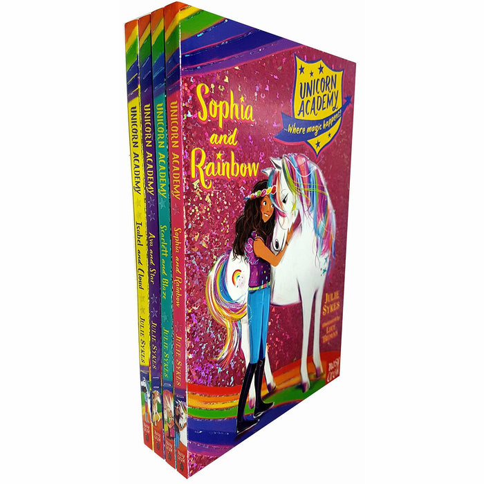 Unicorn academy where magic happens series julie sykes 4 books collection set - The Book Bundle