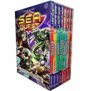 Sea Quest Series 5-8 paperback book set by Adam Blade, featuring colorful covers from the Orchard fiction collection.