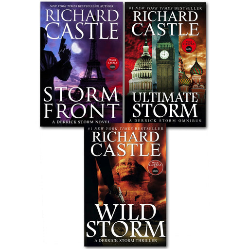 Richard Castle: A Derrick Storm Series 3 Books Collection Set (Ultimate Storm, Wild Storm, Storm Front) - The Book Bundle