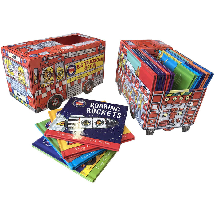 Amazing Machines Big Truckload of Fun Series Box Set Books 1 - 14 Collection Set by Tony Mitton & Ant Parker - The Book Bundle