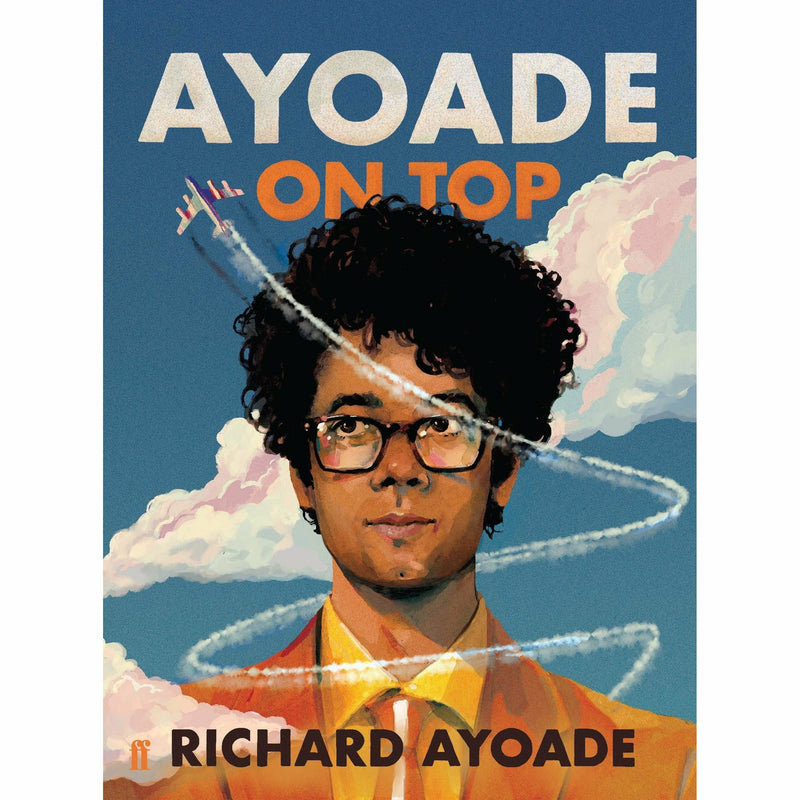 Richard Ayoade book set including "Ayoade On Top," "The Grip Of Film," and "Ayoade On Ayoade" by Faber & Faber, featuring colorful covers.