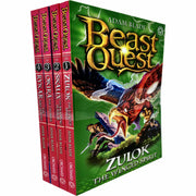 Beast Quest Series 20 book collection by Adam Blade, paperback fantasy fiction set with colorful covers featuring adventurous characters.