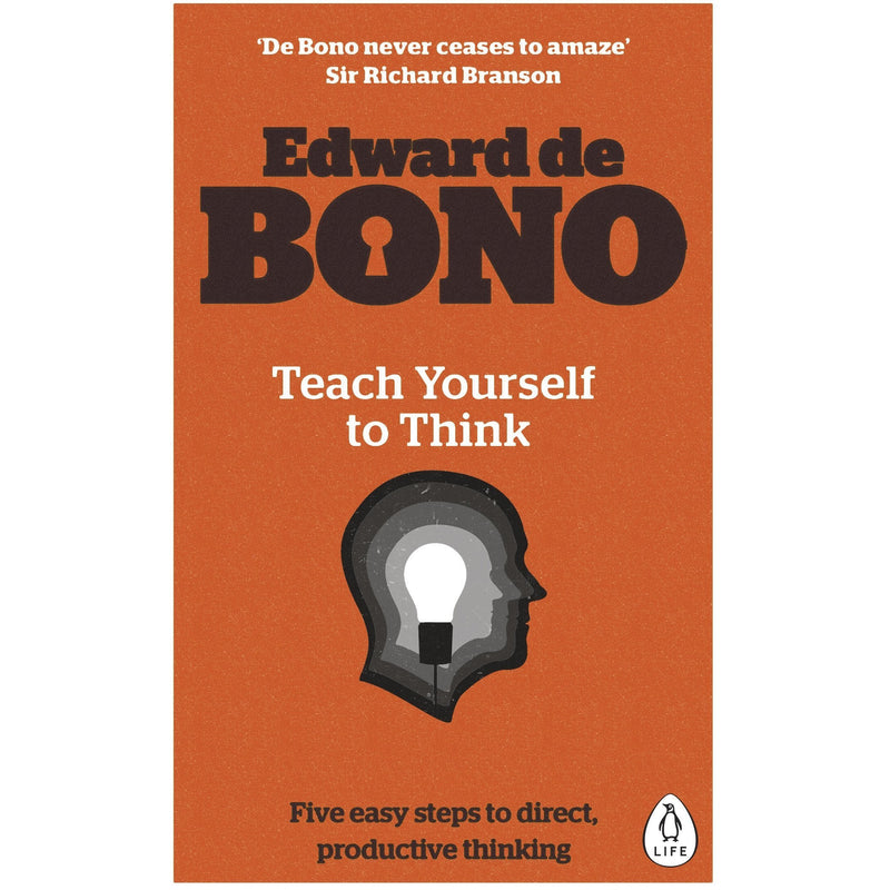 Edward de Bono 3-book set including Six Thinking Hats and Lateral Thinking, paperback non-fiction by Penguin.