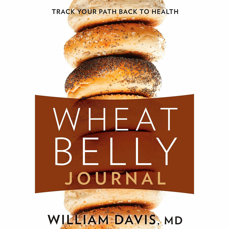 Wheat Belly Journal by Dr. William Davis, spiral-bound diet journal featuring non-fiction health and wellness content.