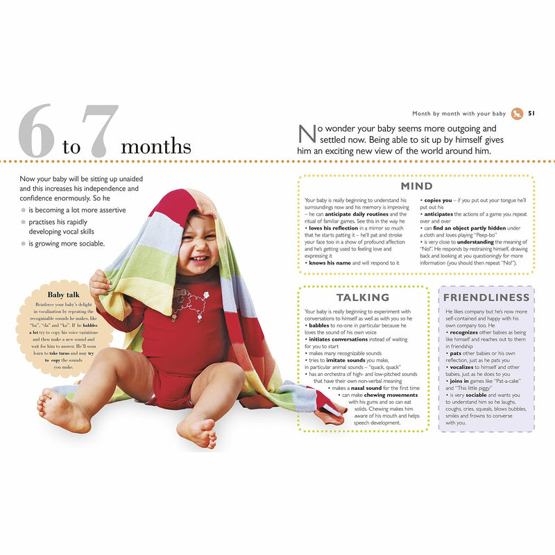 Baby's First Skills non-fiction paperback book by Dr. Miriam Stoppard, featuring colorful educational illustrations for young children