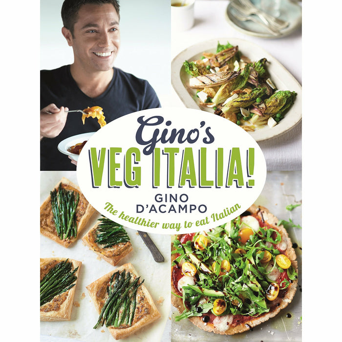 Ginos veg italia [hardcover], vegetarian alice hart [hardcover] and vegetarian 5 2 fast diet 3 books collection set - The Book Bundle
