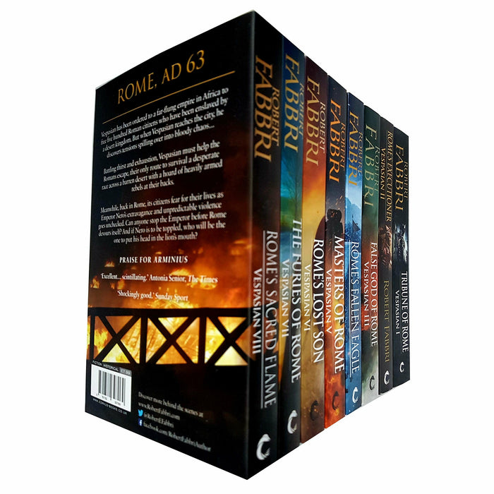Robert Fabbri Vespasian Series 8 Books Collection Set - The Book Bundle