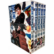 Blue Exorcist 5-book collection set by Kazue Kato, featuring paperback series 3, published by VIZ Media LLC.