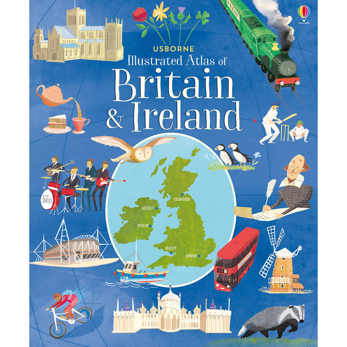 Usborne Illustrated Atlas of Britain and Ireland: 1 - The Book Bundle