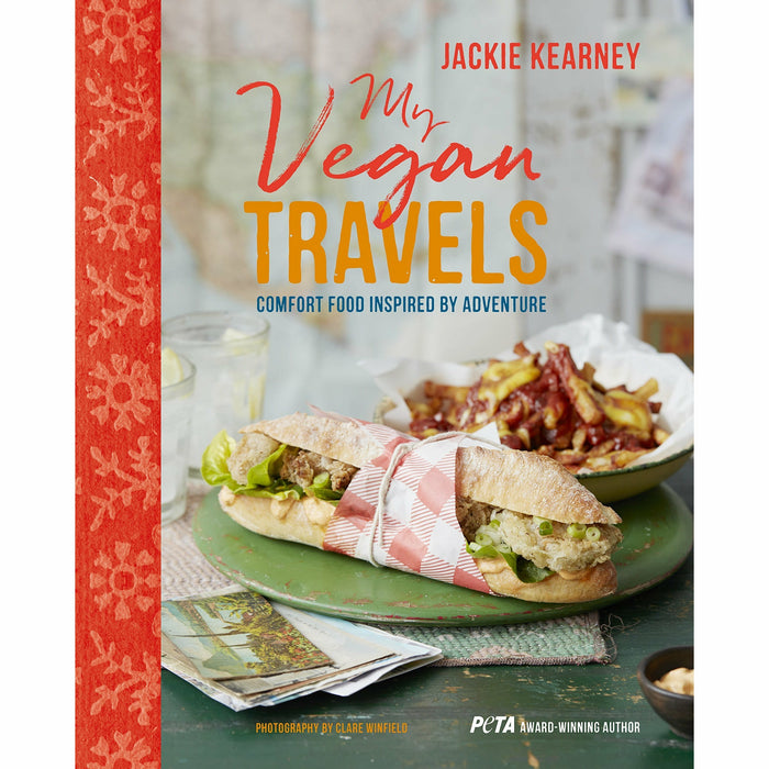 jackie kearney 2 books collection set - my vegan travels, vegan street food - comfort food inspired by adventure, foodie travels from india - The Book Bundle