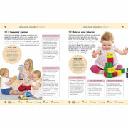 Dr Miriam Stoppard's Baby's First Skills non-fiction paperback book, featuring colorful illustrations and early learning tips.