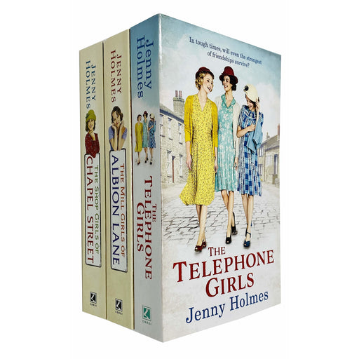 Jenny Holmes Collection 3 Books Set (The Telephone Girls, The Mill Girls of Albion Lane, The Shop Girls of Chapel Street) - The Book Bundle