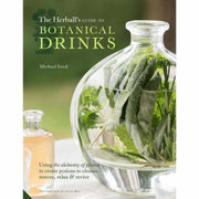 Hardcover of The Herball's Guide to Botanical Drinks by Michael Isted, featuring botanical illustrations on the cover.