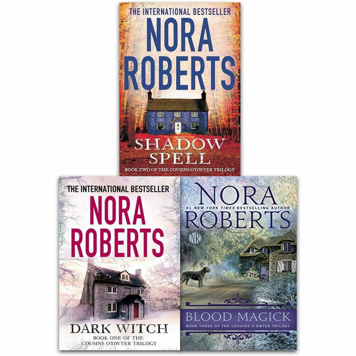 The Cousins O'Dwyer Trilogy 3 Book Collection Set by Nora Roberts (Dark Witch, Shadow Spell, Blood Magick) - The Book Bundle