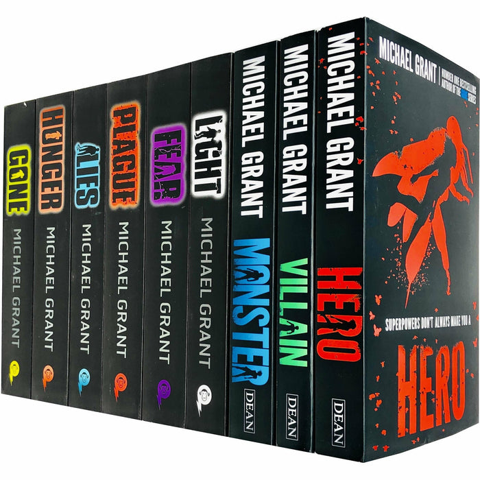 Michael Grant 9 Books Collection Set (Gone Series-Light, Gone, Hunger, Lies, Plague, Fear & Monster Series-Hero, Villain, Monster) - The Book Bundle
