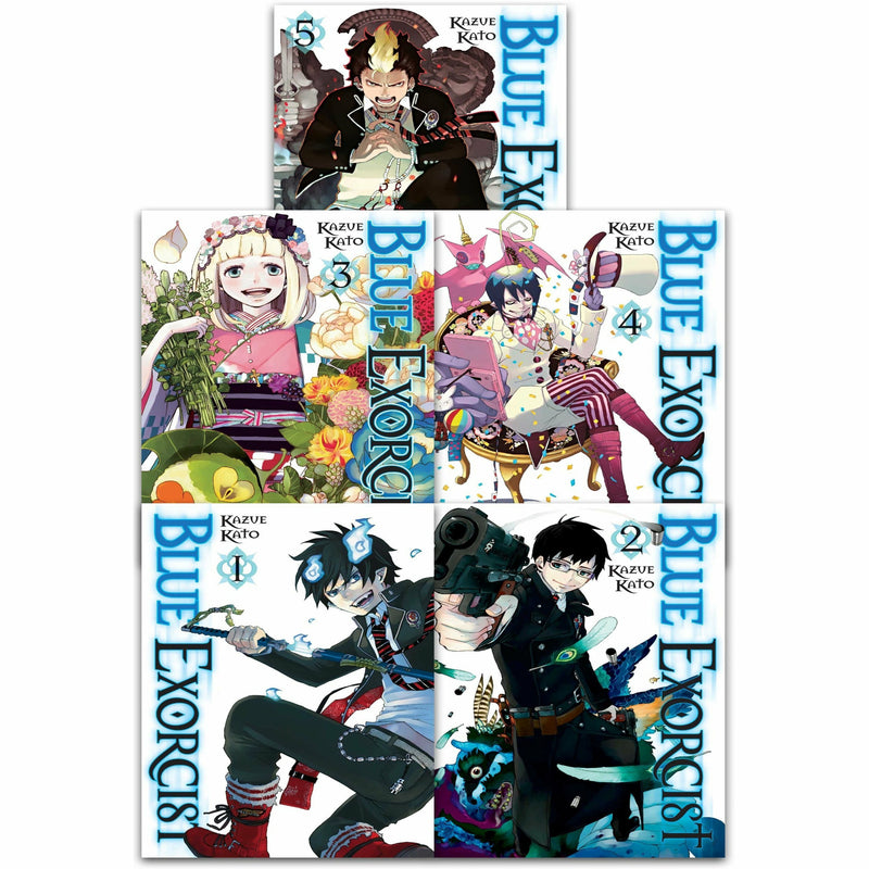 Blue Exorcist Volume 1-5 Collection 5 Books Set (Series 1) by Kazue Kato - The Book Bundle