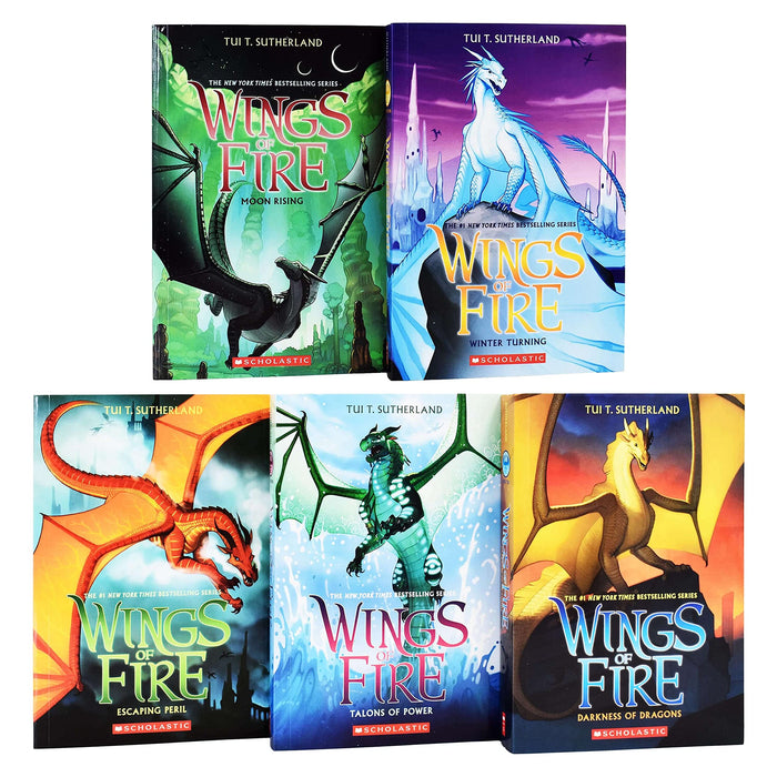 Wings of Fire Series 1-10 Books Collection Set (The Brightest Night, The Dark Secret, The Hidden Kingdom, The Lost Hair) - The Book Bundle