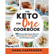 Four paperback cookbooks from the Dana Carpender family-friendly keto and one-pot meal collection, published by Fair Winds Press.