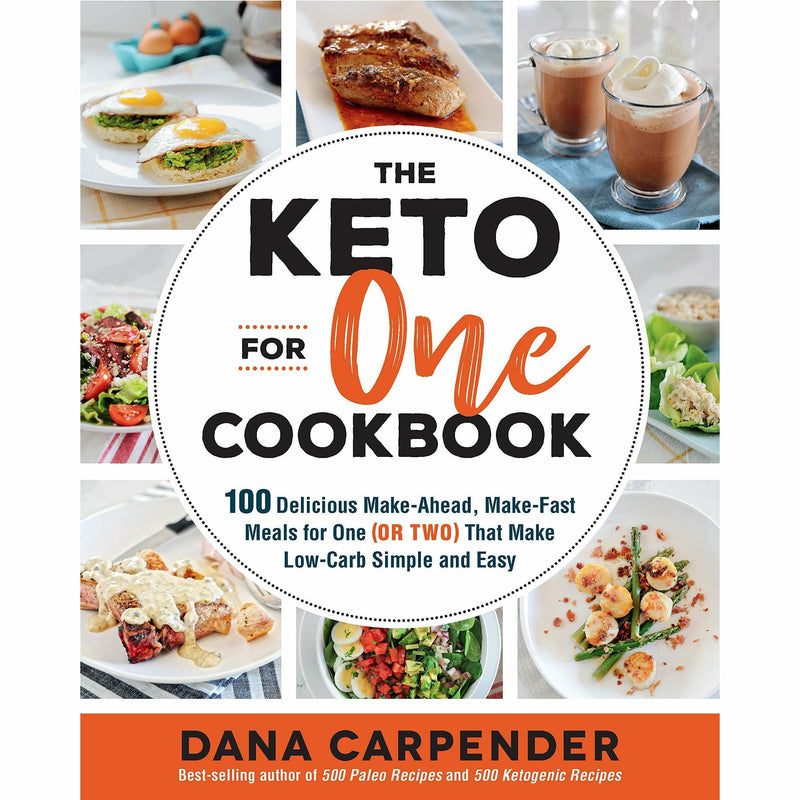 Four paperback cookbooks from the Dana Carpender family-friendly keto and one-pot meal collection, published by Fair Winds Press.