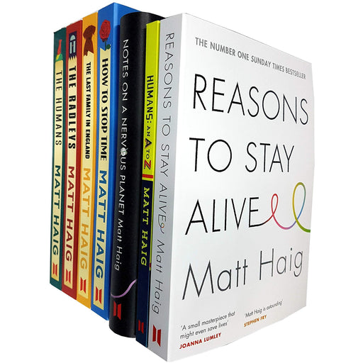 Matt Haig Collection 7 Books Set (Reasons To Stay Alive, Notes On A Nervous Planet) - The Book Bundle