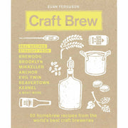 Hardcover book titled "Craft Brew: 50 Homebrew Recipes," featuring a cover image with brewing ingredients and craft beer themes.