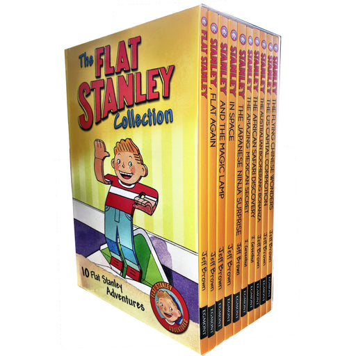 The Flat Stanley Adventure 10 Books Collection Box Set Pack By Jeff Brown - The Book Bundle